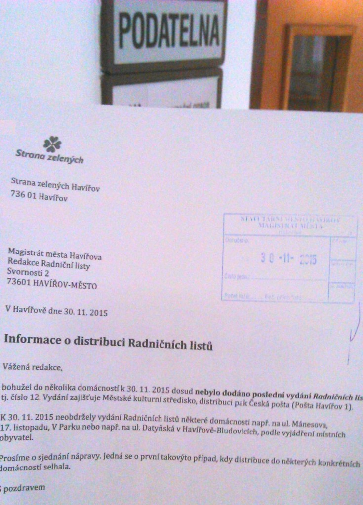 Radniční listy nejsou