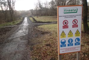 Lokalita cyklostezky na Lučině, 27. 12. 2016