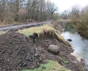 Lokalita cyklostezky na Lučině, 27. 12. 2016