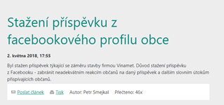 příspěvek byl raději z oficiálního webu obce smazán
